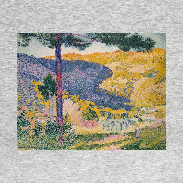 Valley with Fir (Shade on the Mountain) by Henri-Edmond Cross by Classic Art Stall